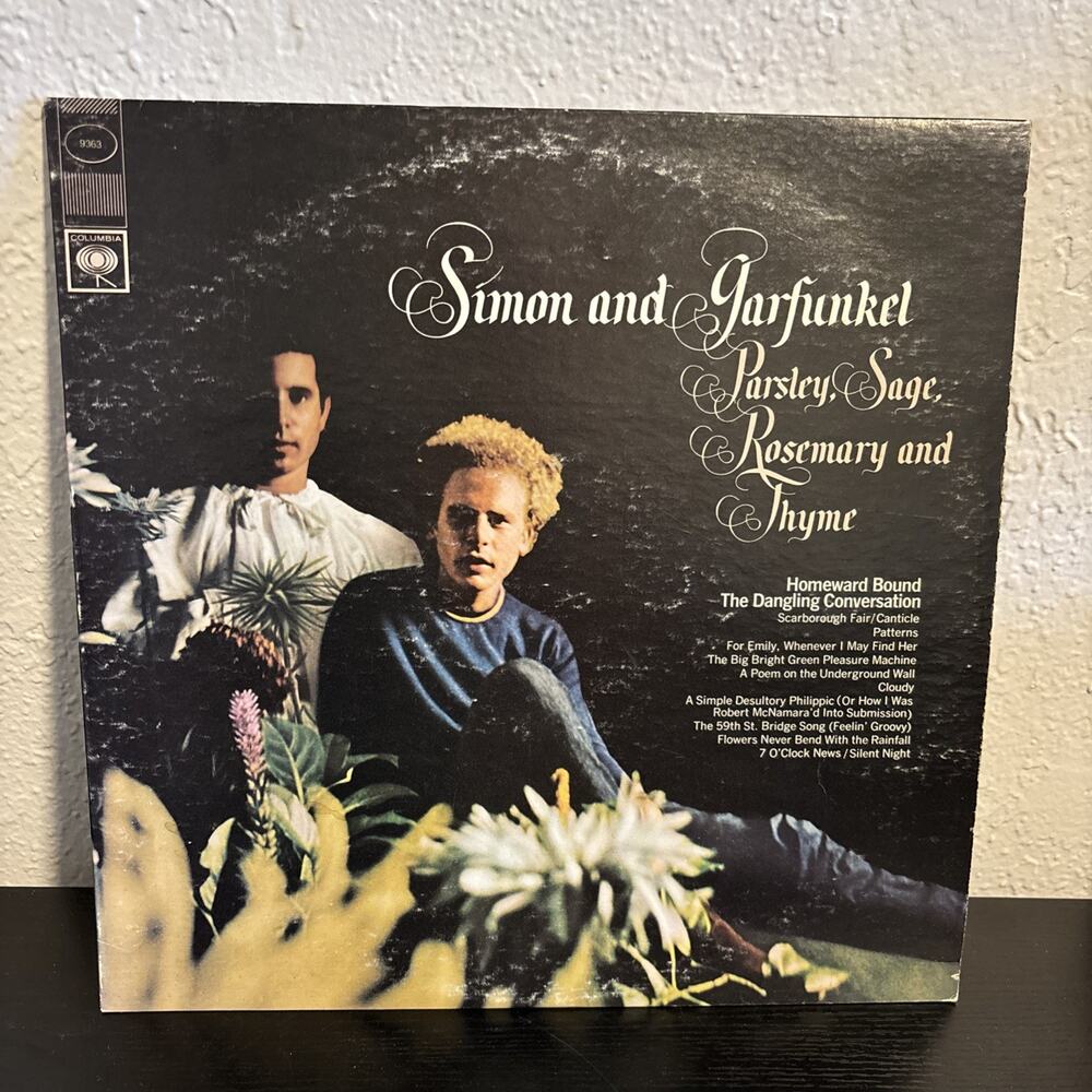 Simon & Garfunkel Parsley Sage Rosemary & Thyme 1966 Vinyl LP Columbia CS 9363